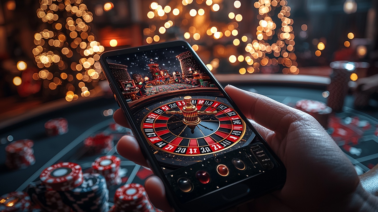 Live roulette game on a smartphone